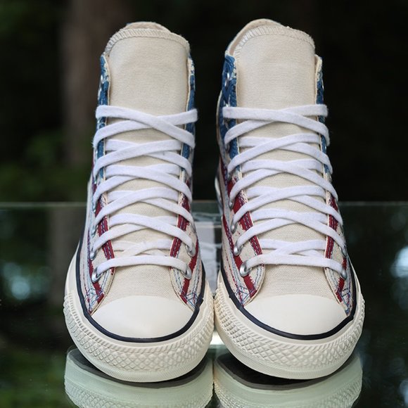 Converse Chuck Taylor All-Star Hi USA Flag Men’s Size 6.5 - Picture 9 of 13